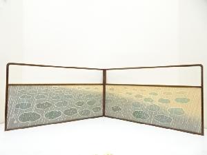 雨の図風炉先屏風